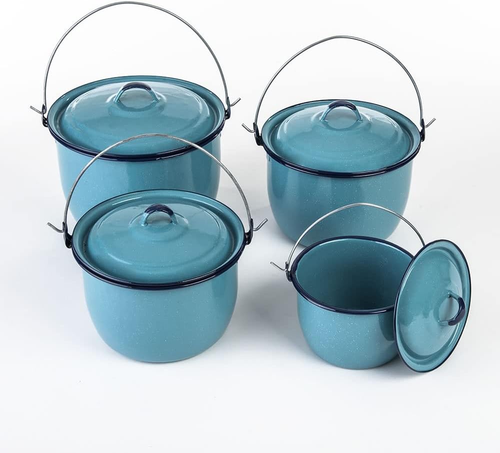 JUEGO DE OLLAS CINSA PELTRE LIGERO GRETA 8 PIEZAS
