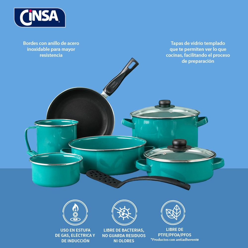 BATERIA PELTRE NOVACERO CINSA TERRANOVA 9 PIEZAS