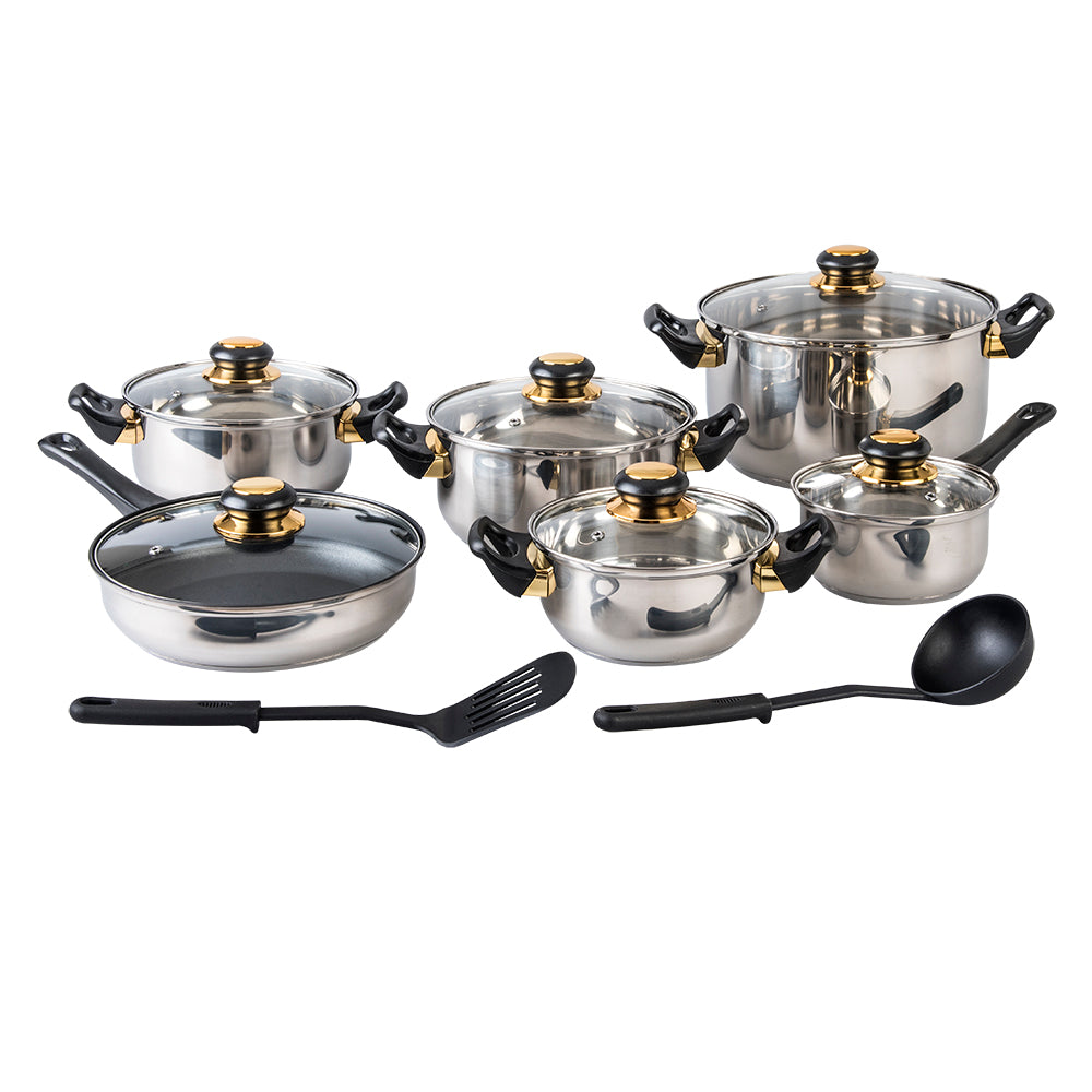 BATERIA ACERO INOXIDABLE VIENA 12 PIEZAS