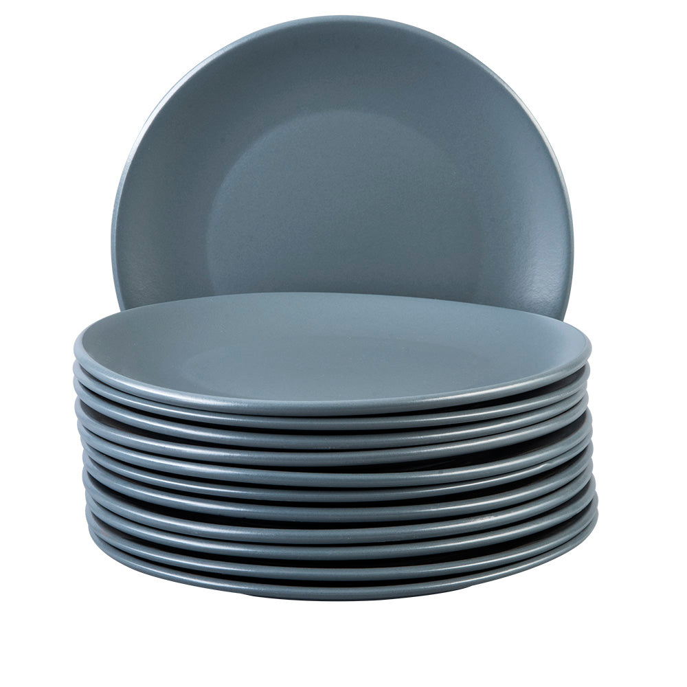 PLATO PLANO PORCELANA SANTA ANITA ECOS DEL MUNDO 12 PIEZAS