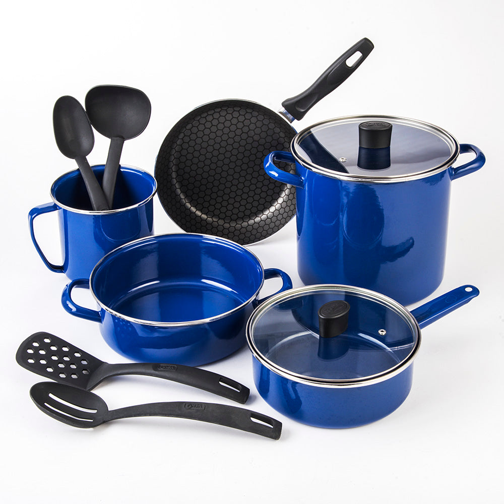 BATERIA PELTRE NOVACERO PRAKTICA 11 PIEZAS AZUL