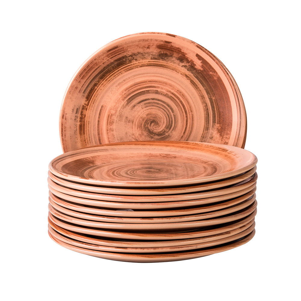 PLATO PLANO PORCELANA SANTA ANITA ATELIER 12 PIEZAS