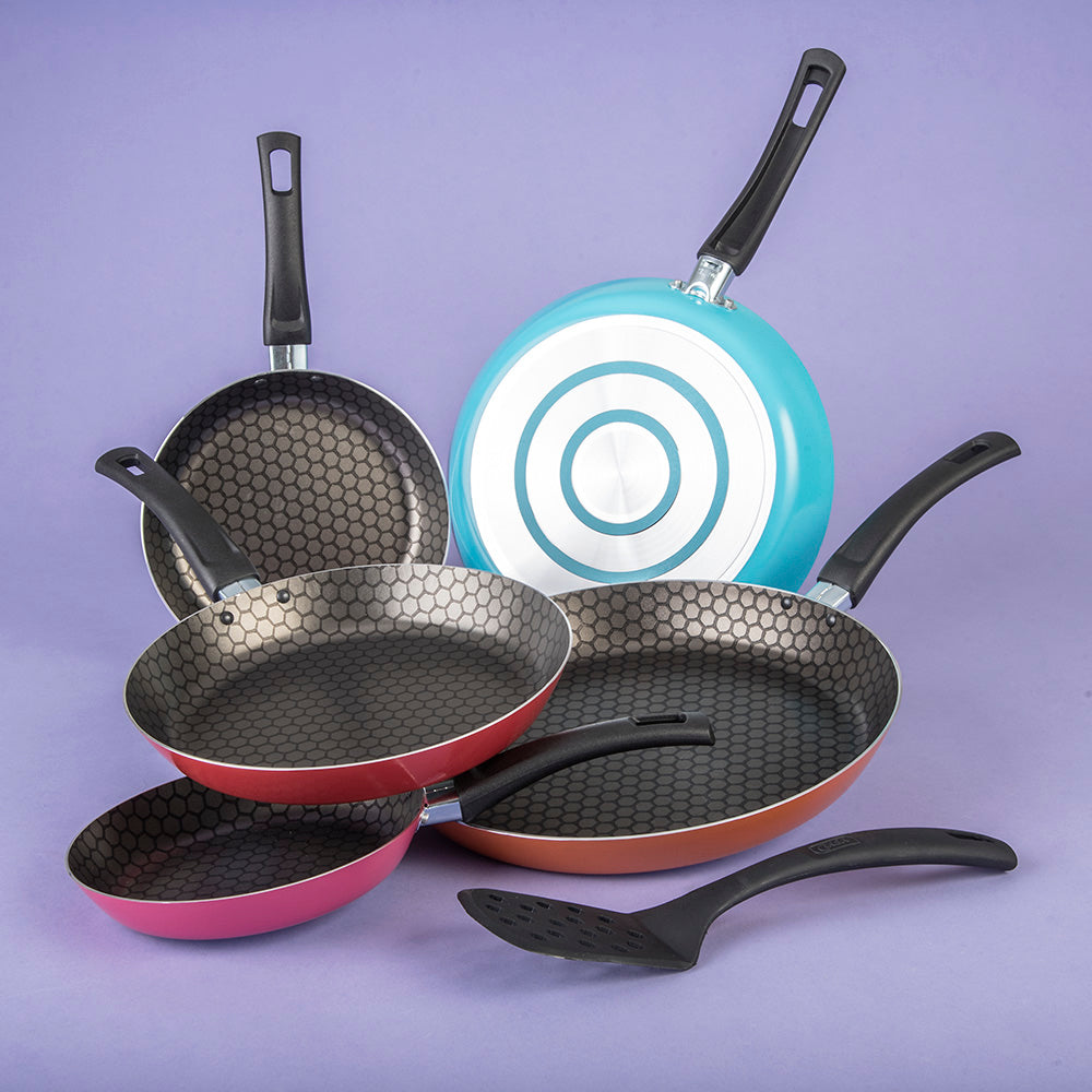 JUEGO DE SARTENES CINSA ALUMINIO FASHION COOK 5 PIEZAS