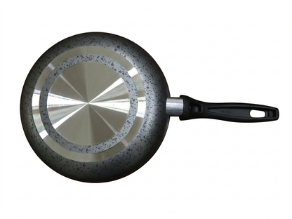 SET DE SARTENES ALUMINIO 24,30CM Y COMALETA 28CM CON BOQUILLAS VENCORT ROCA PLATA