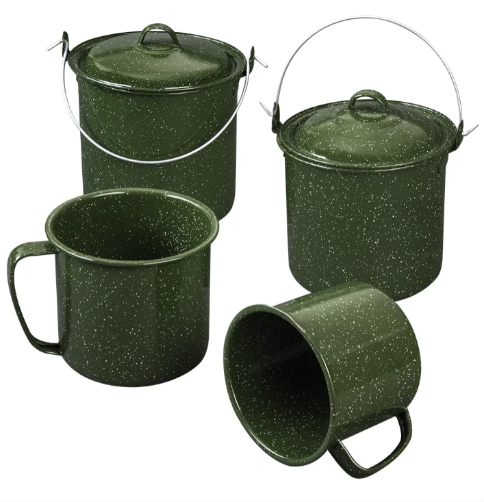 JUEGO LECHERO DE 6 PIEZAS VERDE JASP TRES