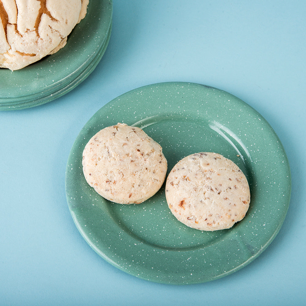 PLATO PLANO ACERO VITRIFICADO CON ALA RUSTIK 6 PIEZAS