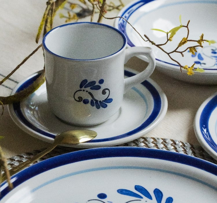 VAJILLA PORCELANA SANTA ANITA TALAVERA PUEBLA 16 PIEZAS